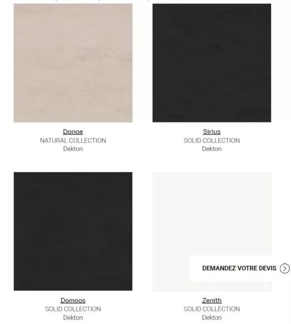 Dekton plan de travail de Cosentino